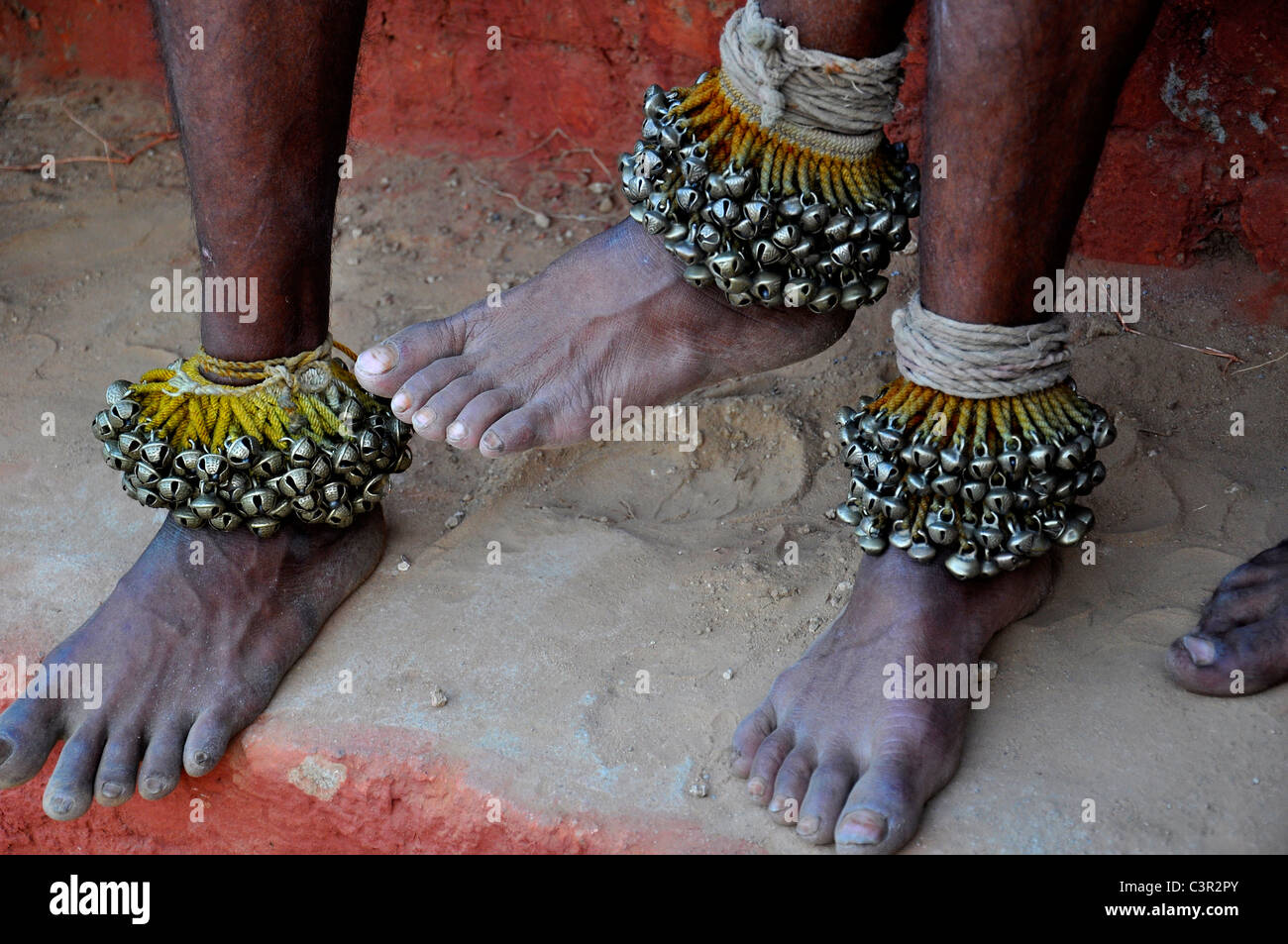 Gambe con Ghungroo ( musical anklet) Foto Stock