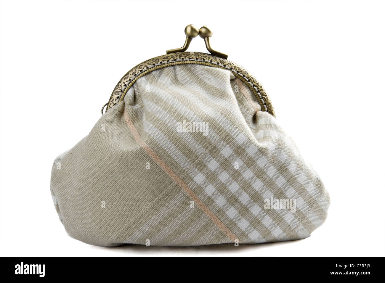 Le manifatture non Specchio borsa（purse）isolato su bianco Foto Stock