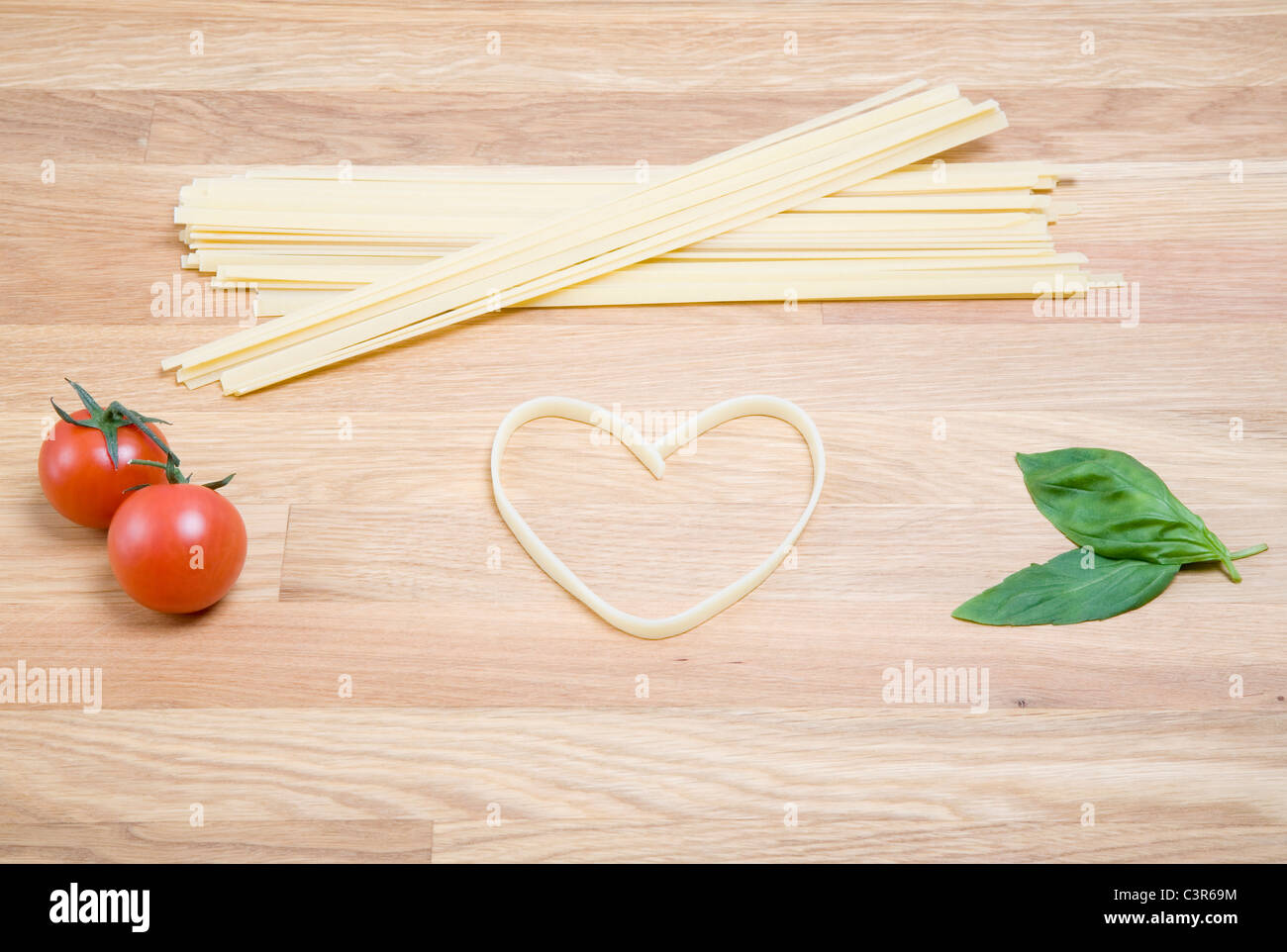 Amore italiano cuore pasta Foto stock - Alamy
