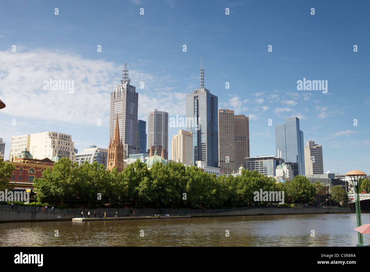 Melbourne, Victoria, Australia - giornata di sole città riempita Foto Stock