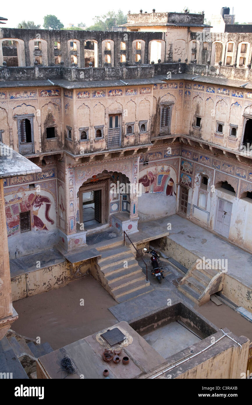 Haveli casa in Mandawa, Rajasthan, India Foto Stock