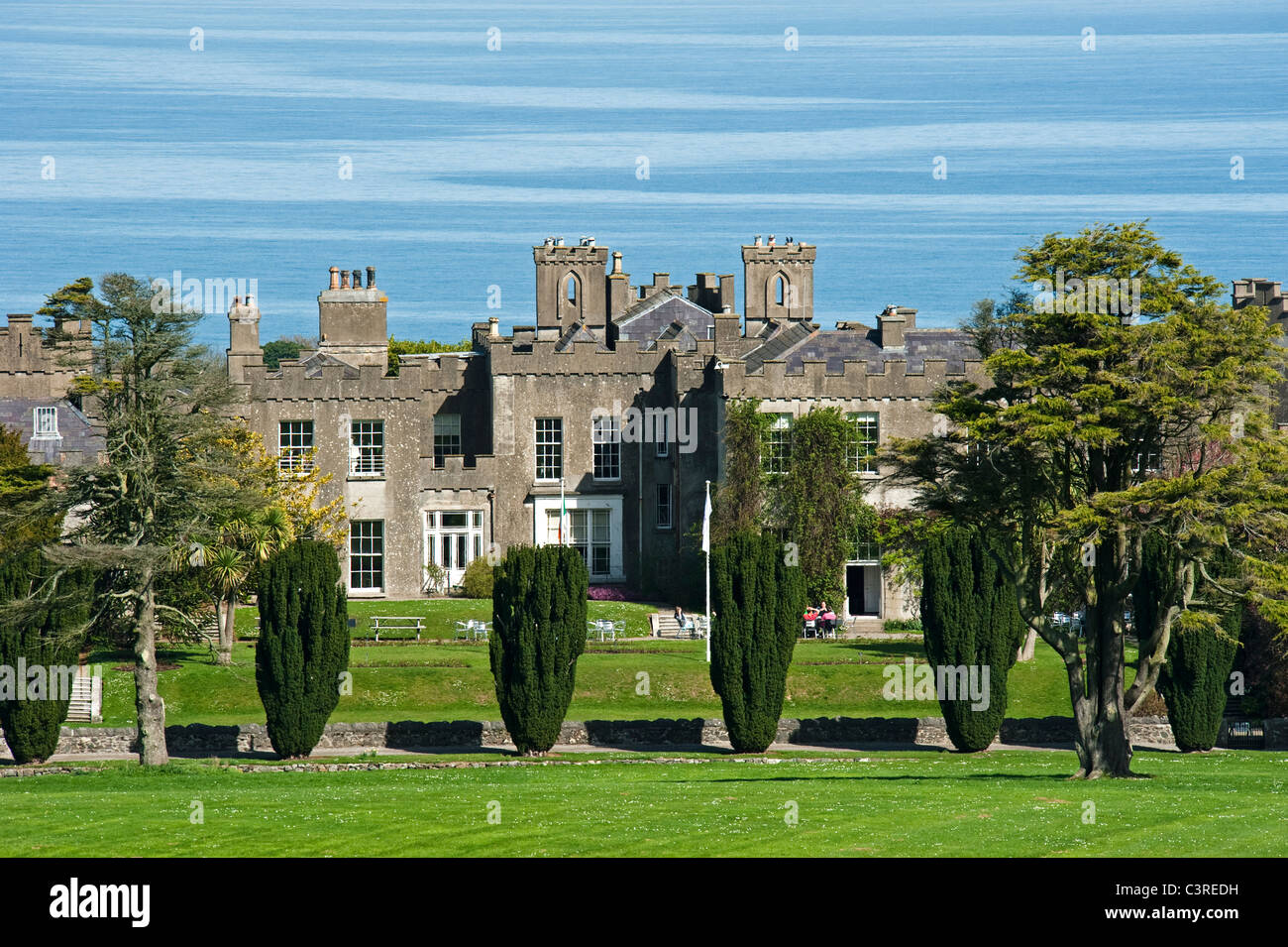 Ardgillan castello e parco, aperto al pubblico, vicino a Balbriggan, County Dublin, Irlanda Foto Stock