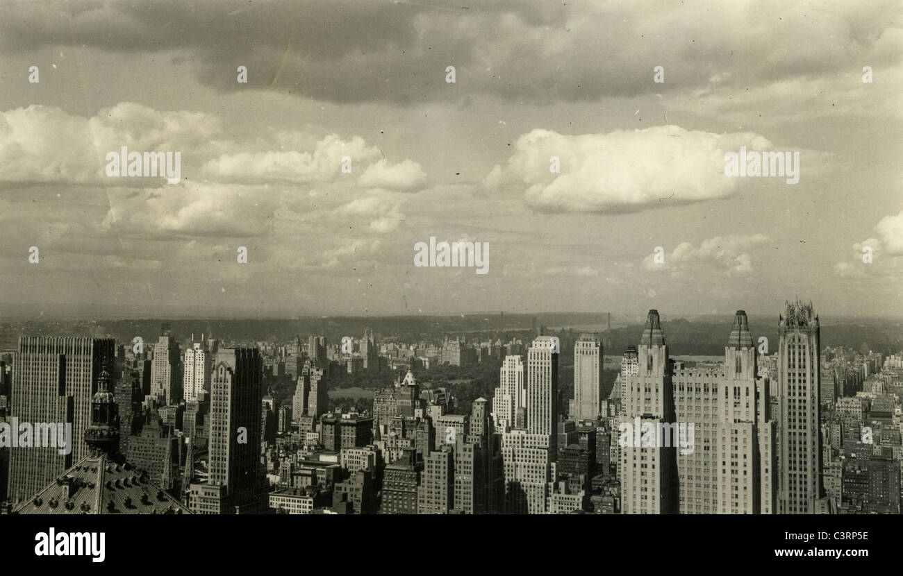 Panoramica della città di New York negli anni trenta 1930 grande depressione Foto Stock