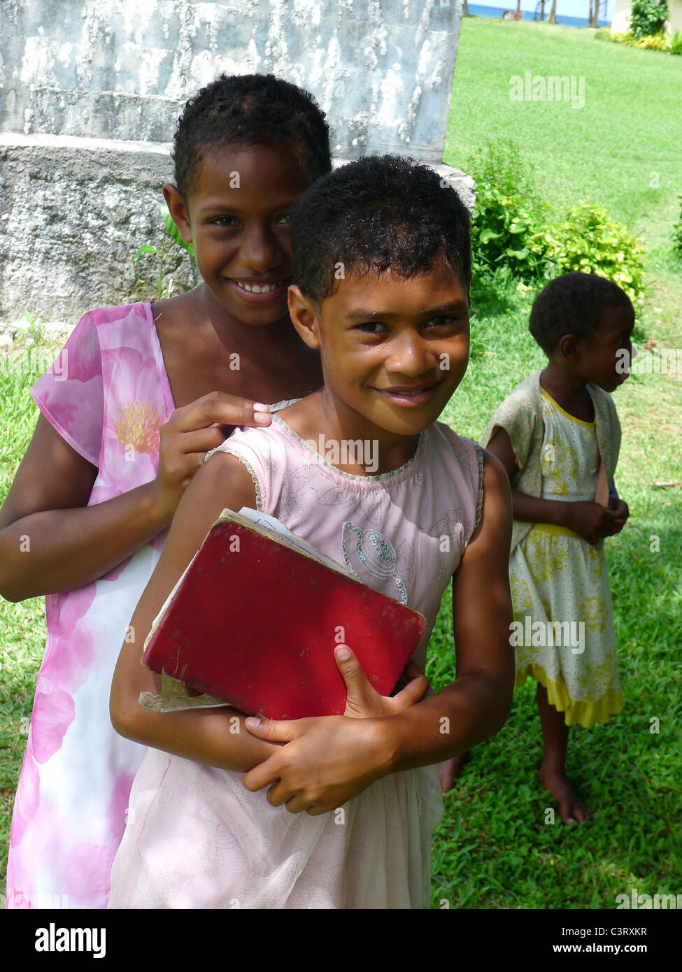 Chiesa Bukama Village, Yasawa Island, Isole Figi Foto Stock