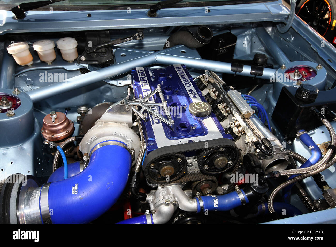 Alte prestazioni Ford motore Cosworth. Foto Stock