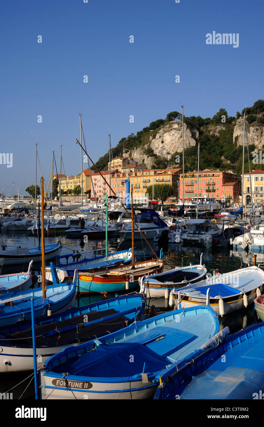Francia, Nizza, porto Foto Stock