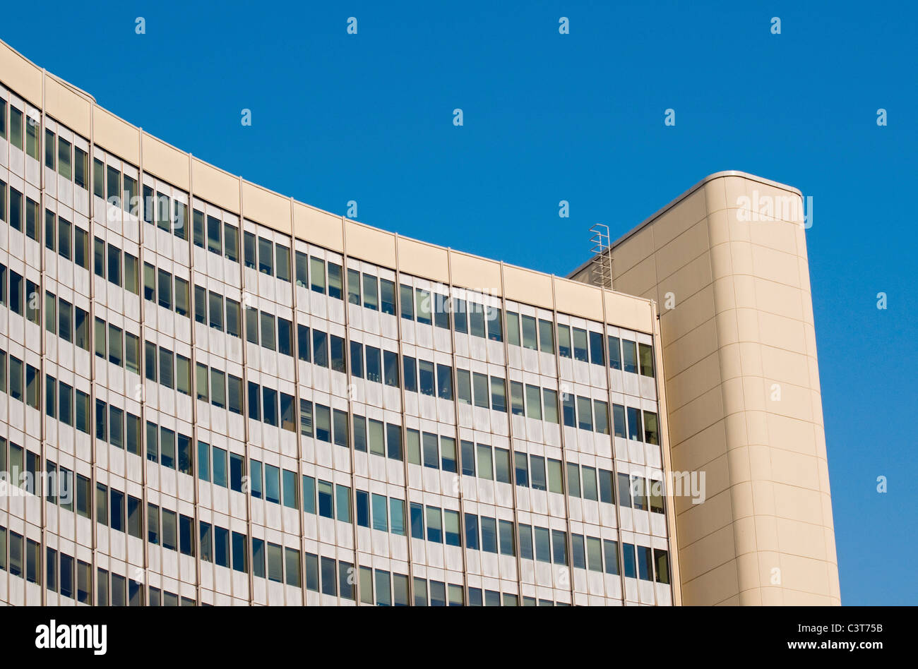 Vienna International Centre (VIC O UNO City) da Johann Staber, Ufficio delle Nazioni Unite (UNOV), Donaustadt, Wien, Austria Foto Stock