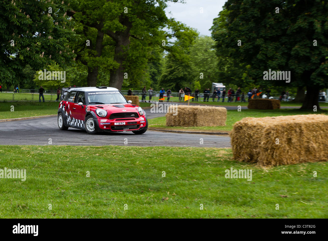 Una WRC Mini Cooper Works. Foto Stock