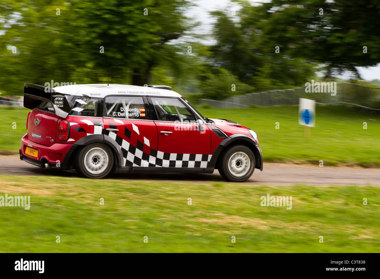 Una WRC Mini Cooper Works. Foto Stock