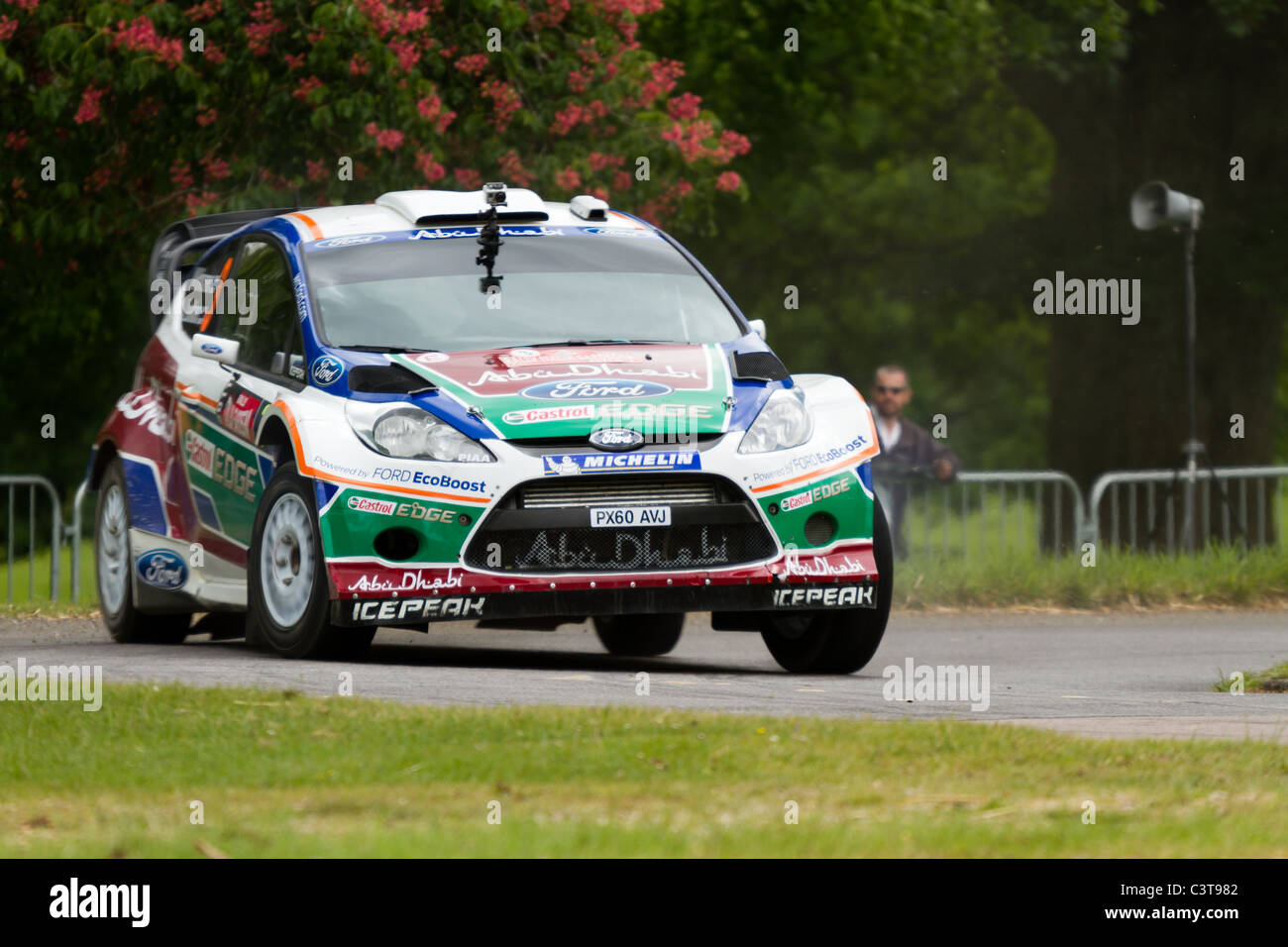 Una WRC Ford Fiesta. Foto Stock