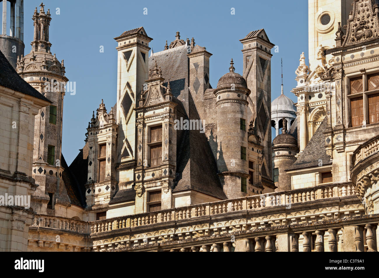 Il Castello Reale di Chambord, Loir et Cher Castle Loire Francia Foto Stock