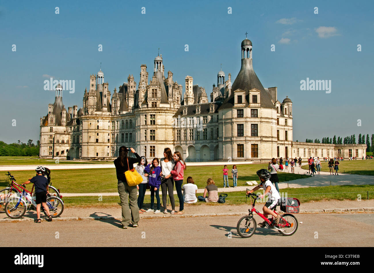 Il Castello Reale di Chambord, Loir et Cher Castle Loire Francia Foto Stock