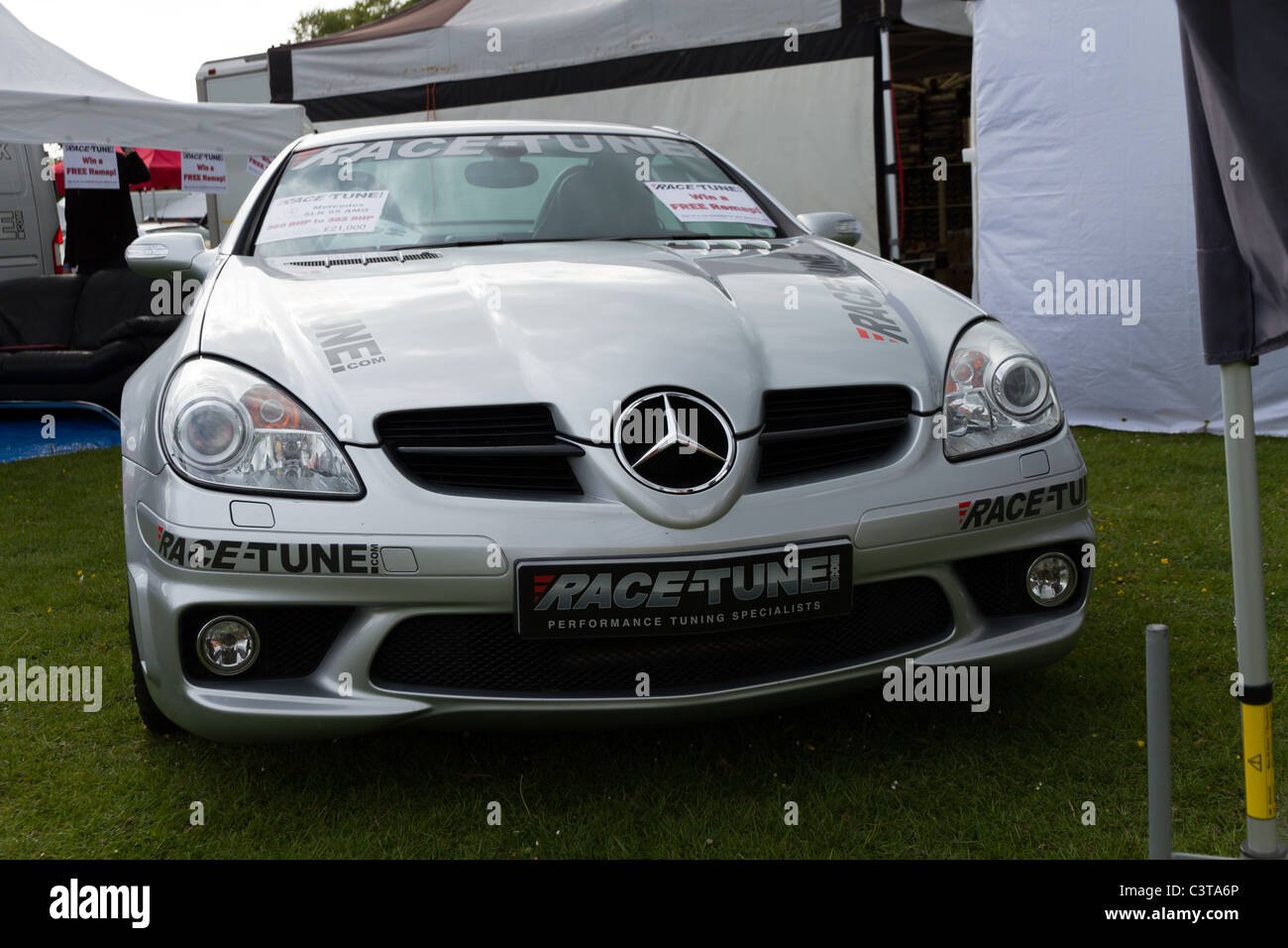 Una Mercedes SLK Foto Stock