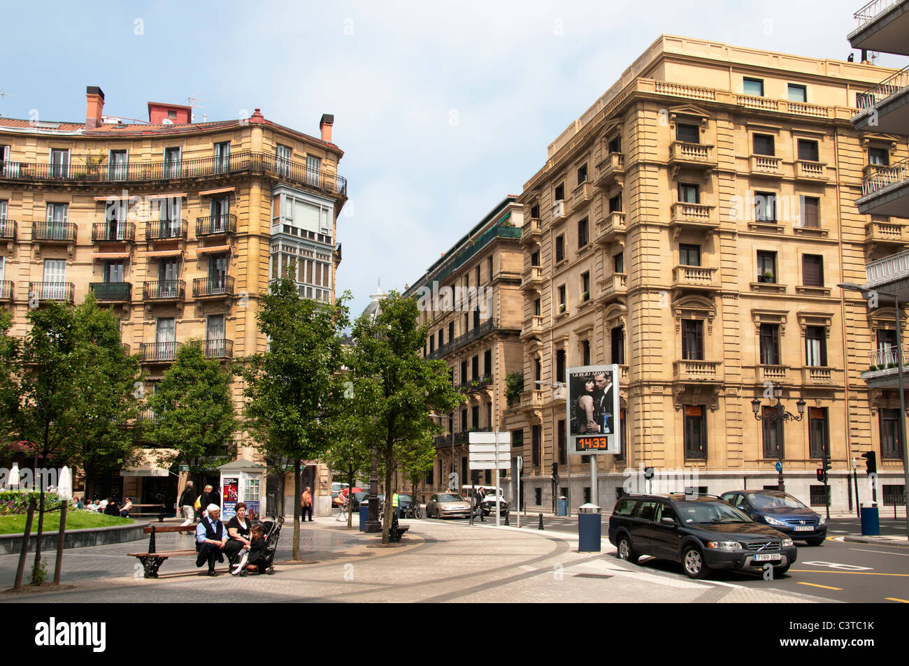 PlazaBilbao a San Sebastian in Spagna Paese Basco spagnolo della città Foto Stock