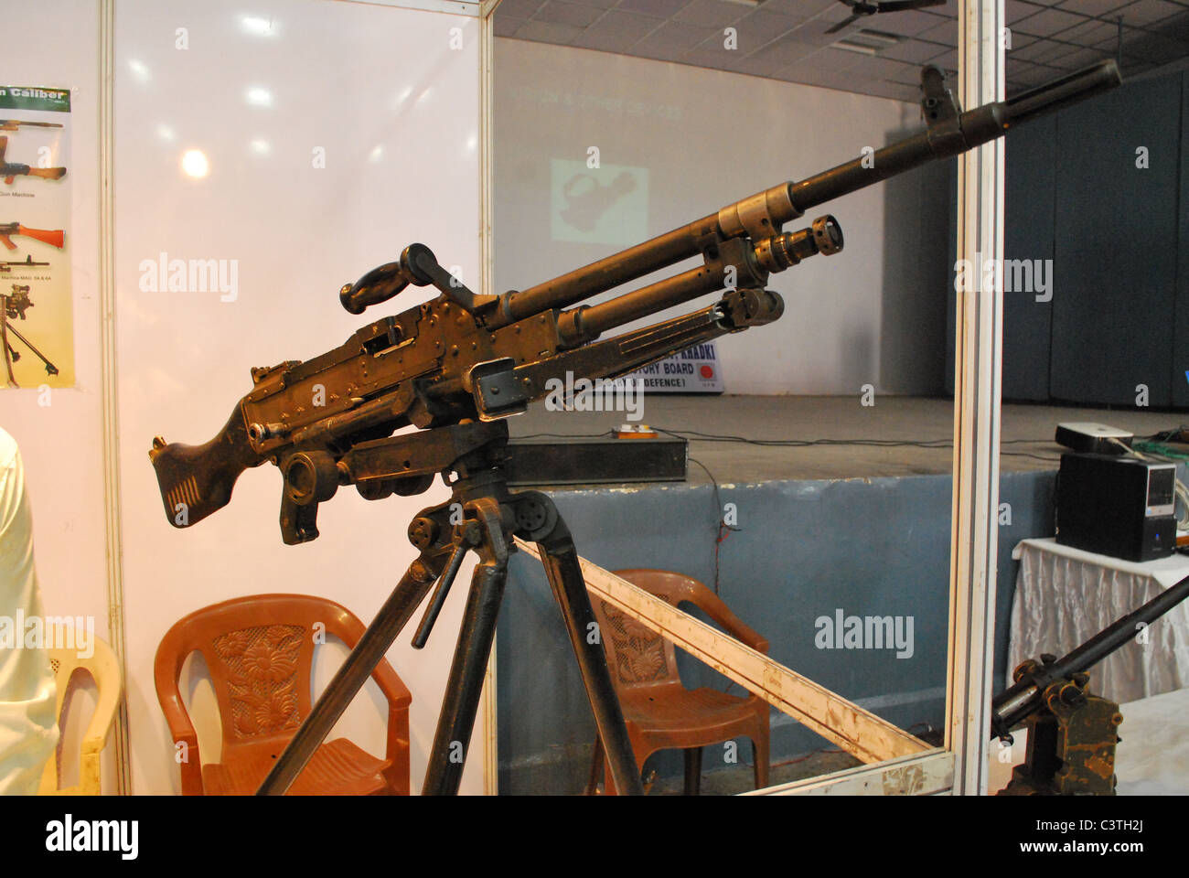 Arma militare di close-up Foto Stock