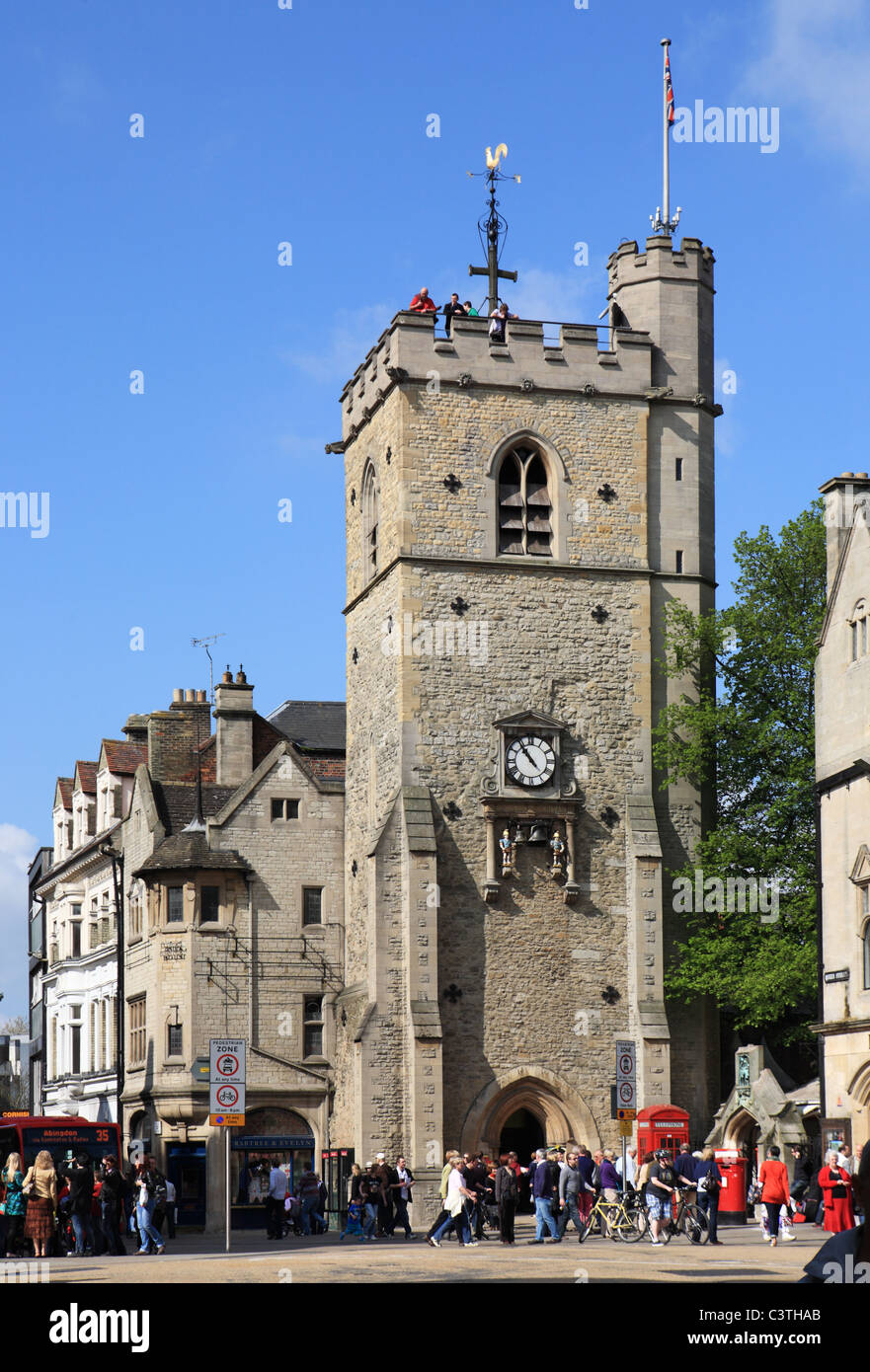 Torre Carfax Oxford, England, Regno Unito Foto Stock