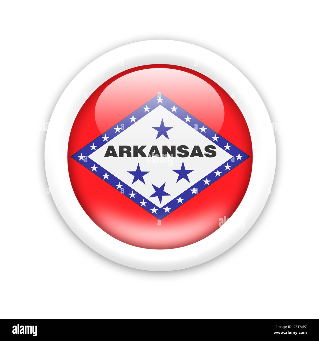 Bandiera dell'Arkansas Foto Stock