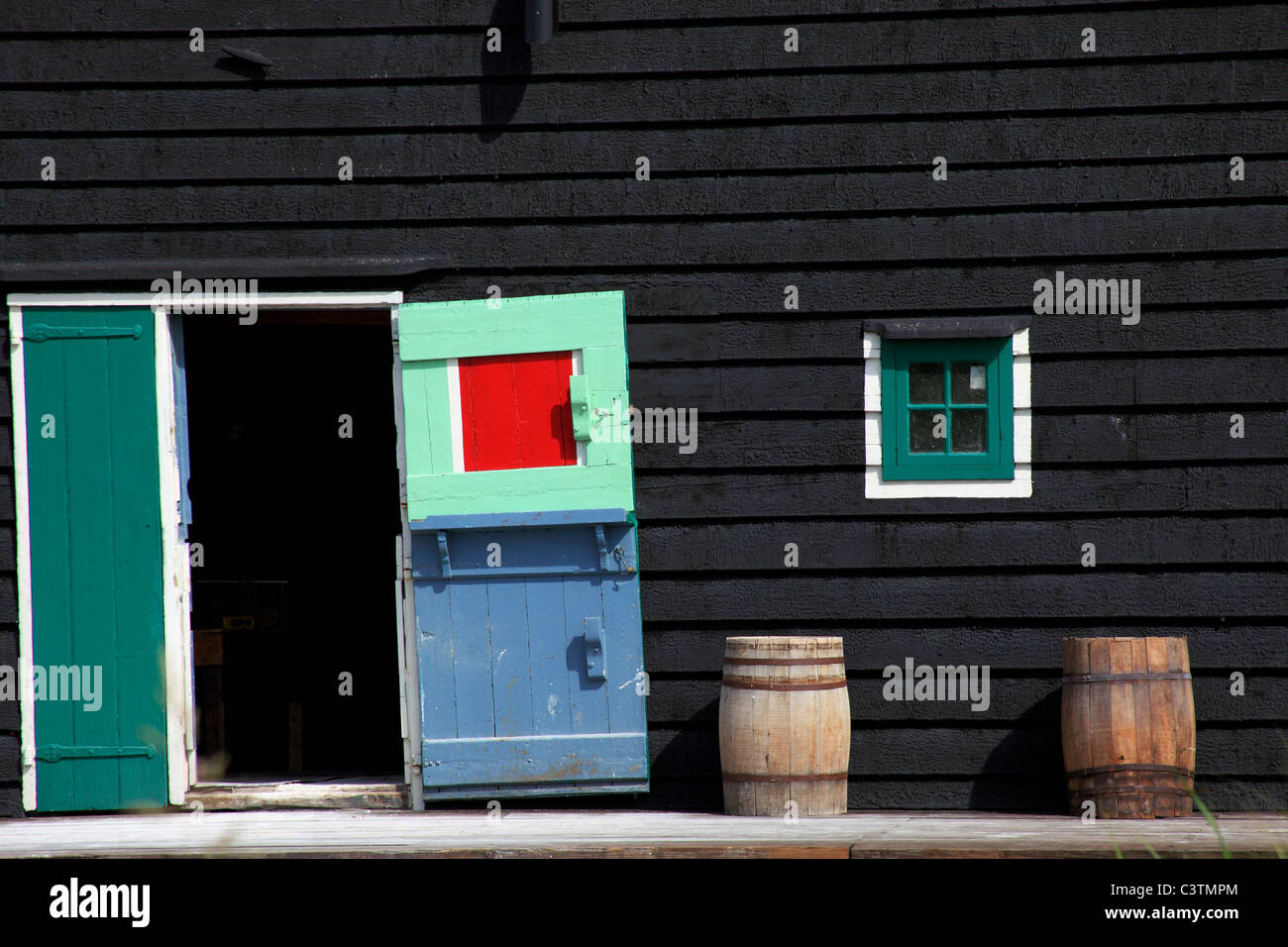 Il centro turistico e tradizionale villaggio di Zaandam Foto Stock