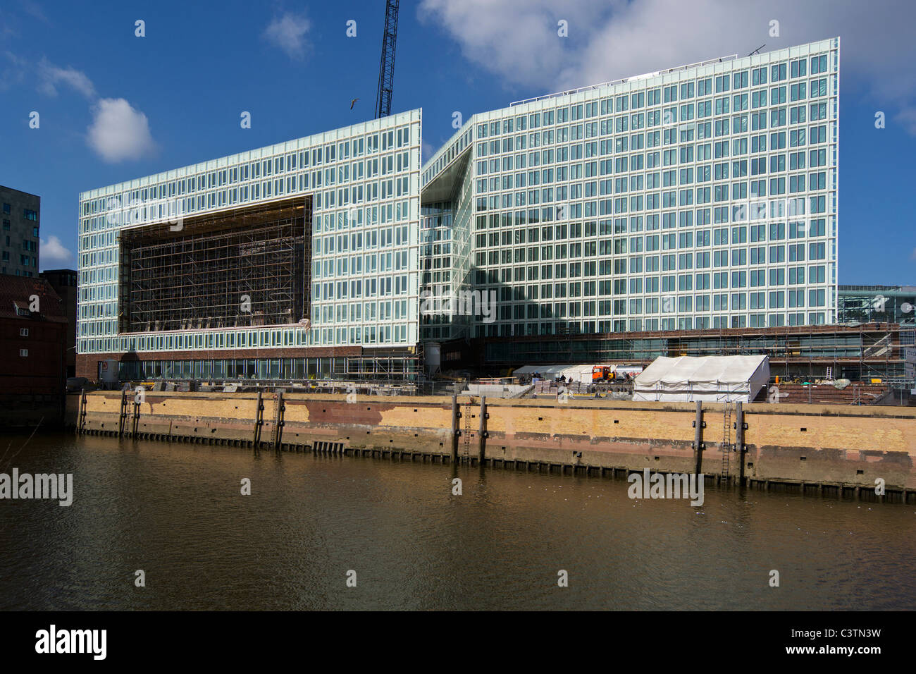 Nuovo Spiegel Verlag edificio di Hafencity di Amburgo Foto Stock