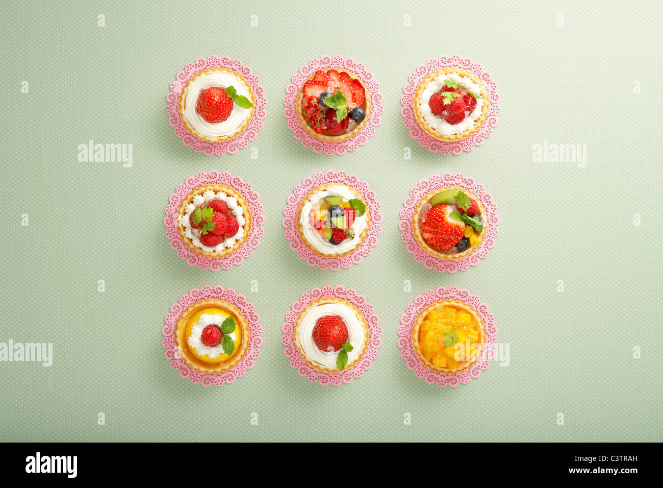 Crostate di frutta Foto Stock