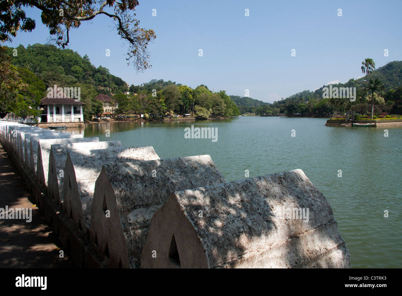 Il lago, Kandy, Sri lanka Foto Stock