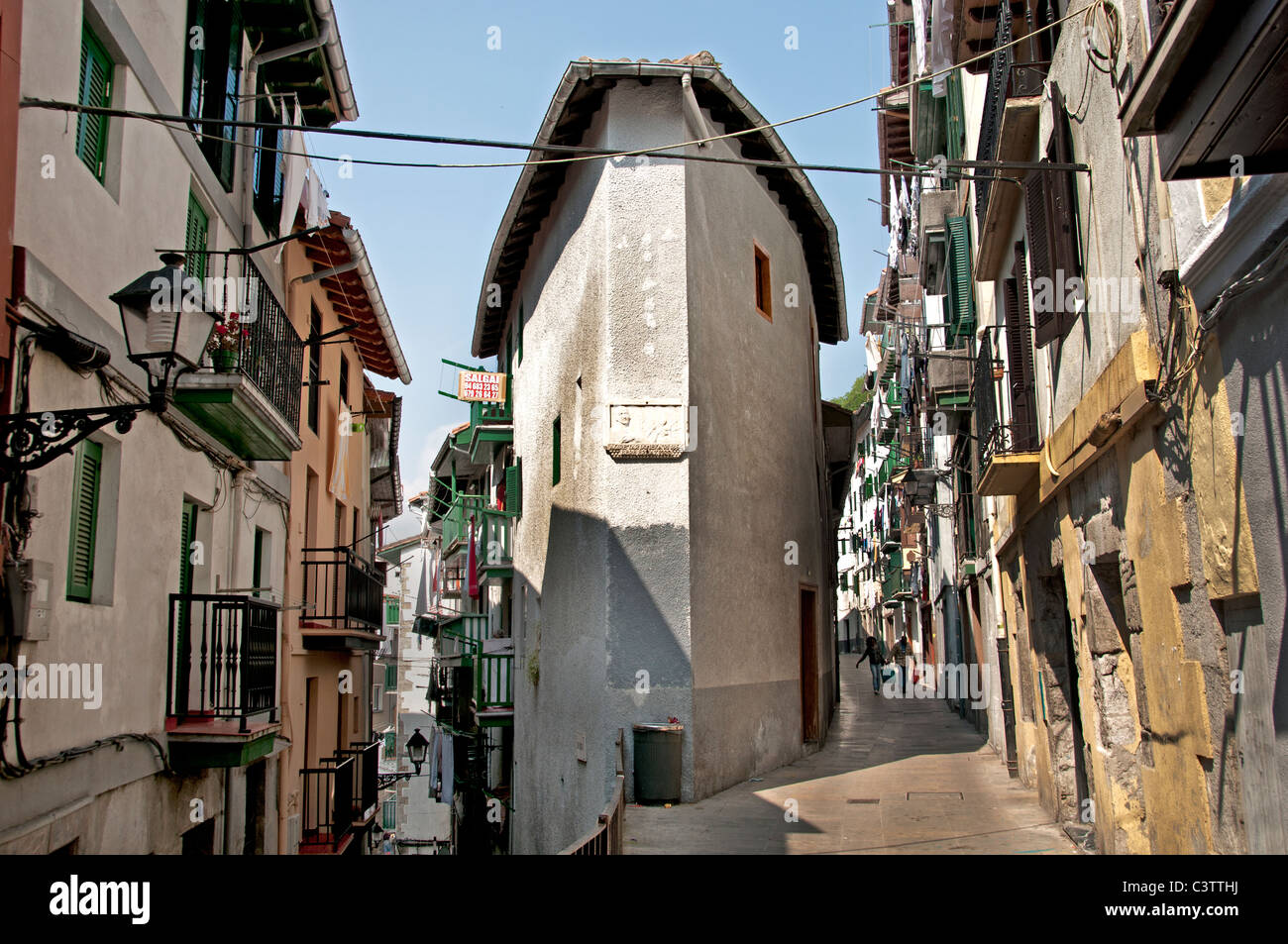 Ondarroa Spagna spagnolo vecchio porto da pesca porto Foto Stock