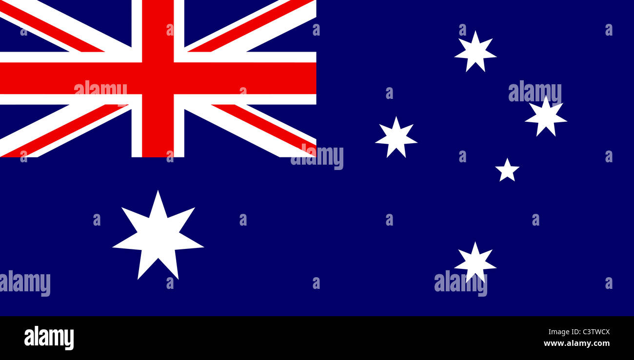 Bandiera dell'Australia Foto Stock