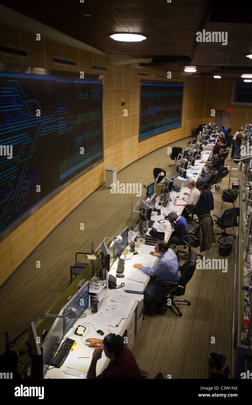 Centro di comando e controllo per il Metropolitan Transportation Authority in Grand Central Terminal di New York City Foto Stock