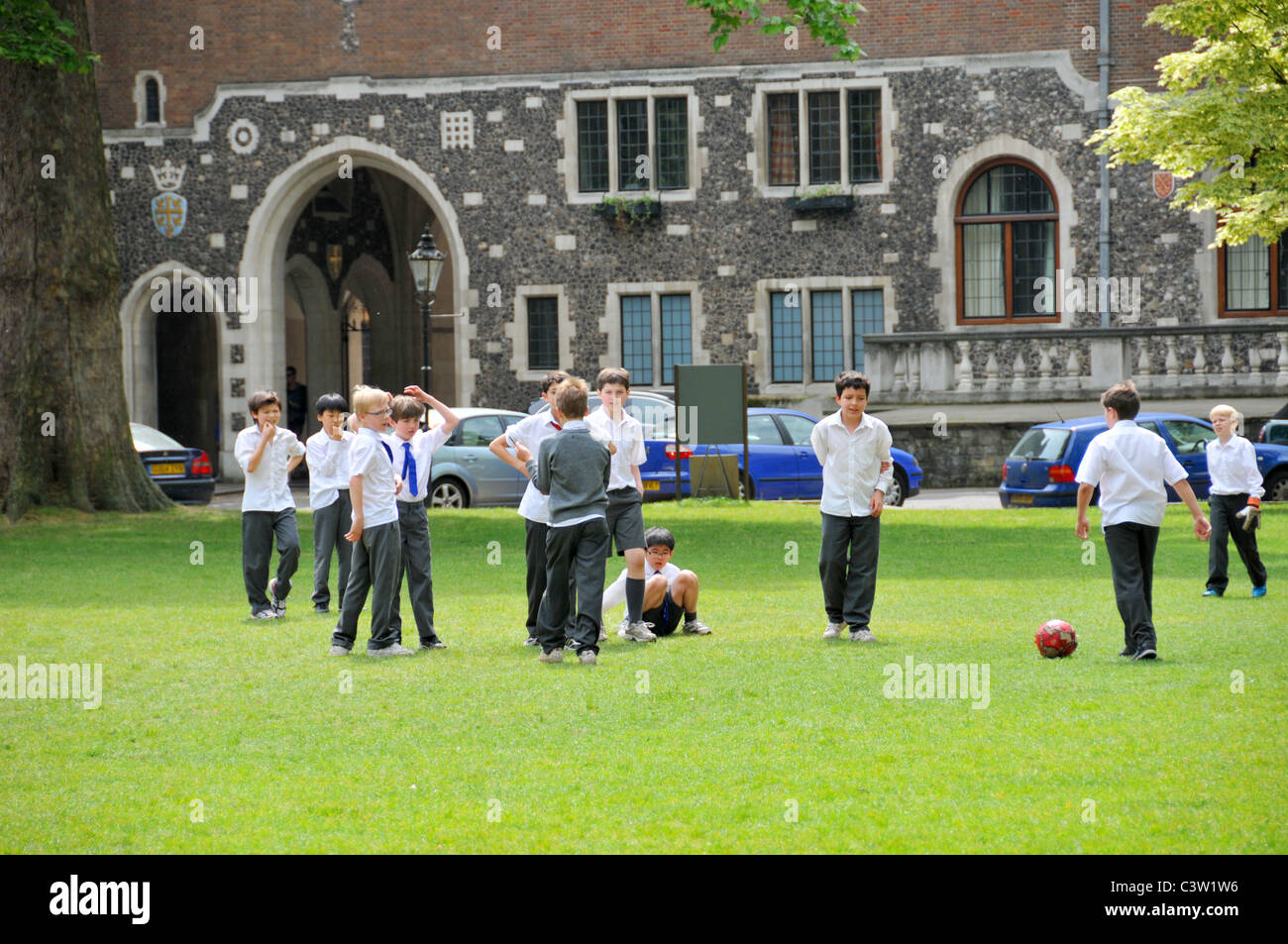Scuola di Westminster Deans Yard Abbazia di Westminster Londra pubblica scuola privata 'Nick Clegg' privilegio posh a pagamento Foto Stock