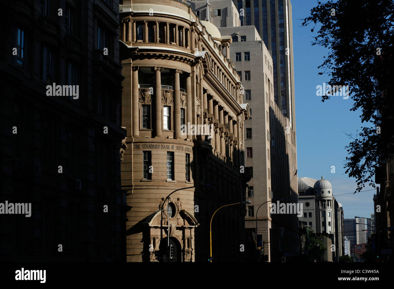 Il vecchio Standard Bank Building, Johannesburg CBD- Central Business District. Johannesburg. Sud Africa. Foto Stock