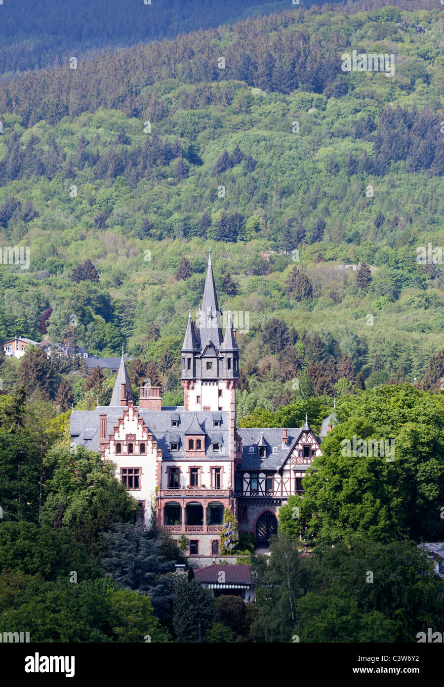 Dimore storiche in Koenigstein, una famosa città di " commuters " nel Taunus colline alle spalle di Francoforte. Foto Stock