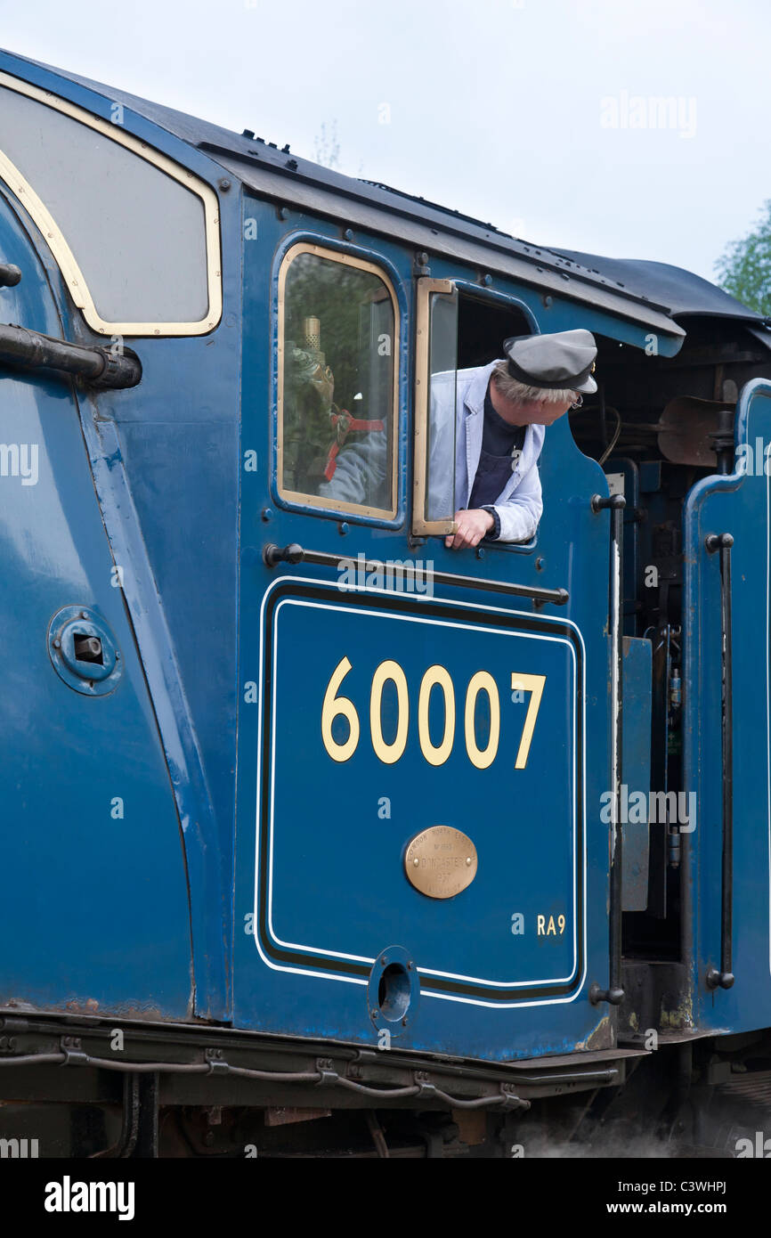 Locomotiva a vapore, 60007 , Sir Nigel Gresley Foto Stock