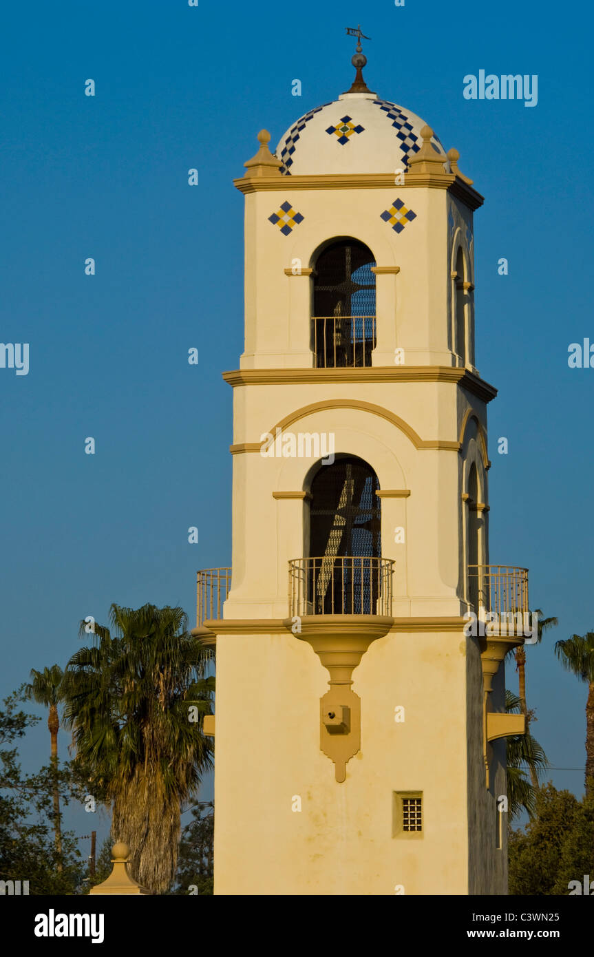 Campenile nel centro cittadino di Ojai, California Foto Stock