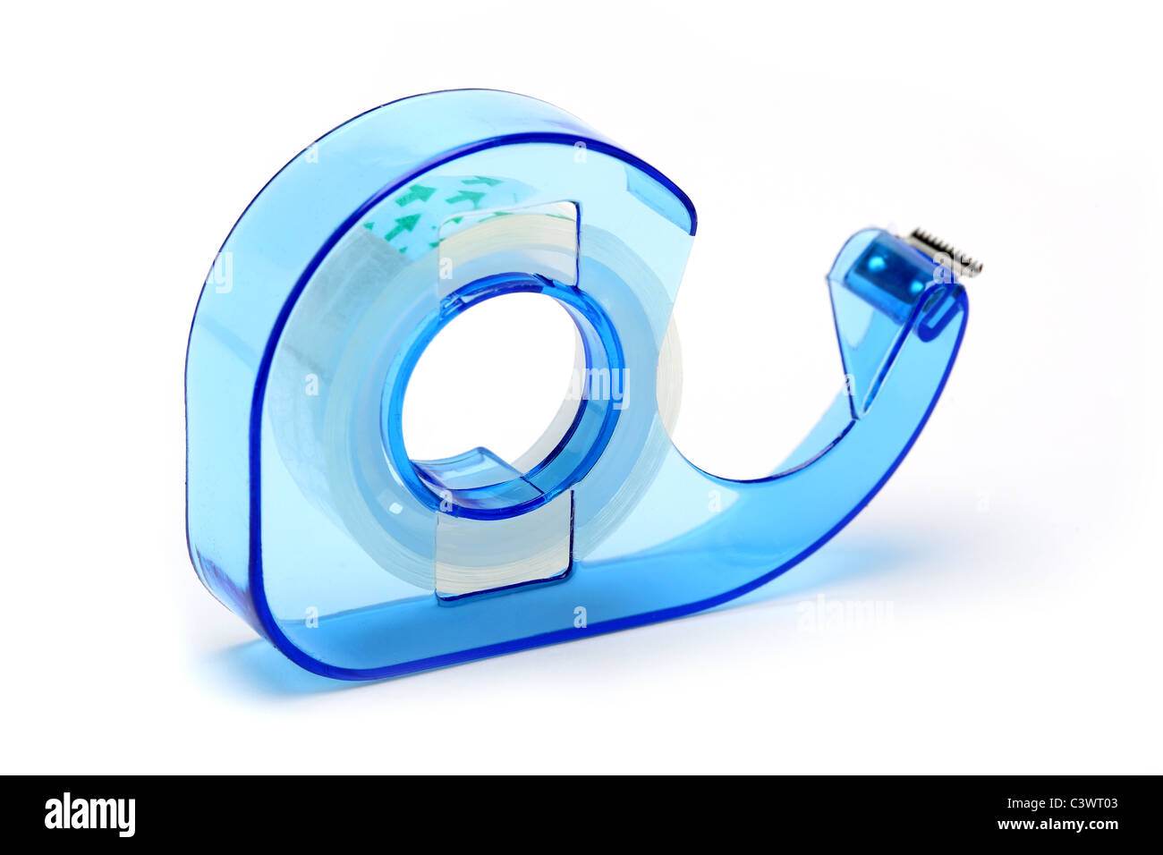 Articoli di cancelleria rotolo di nastro adesivo blu Foto Stock