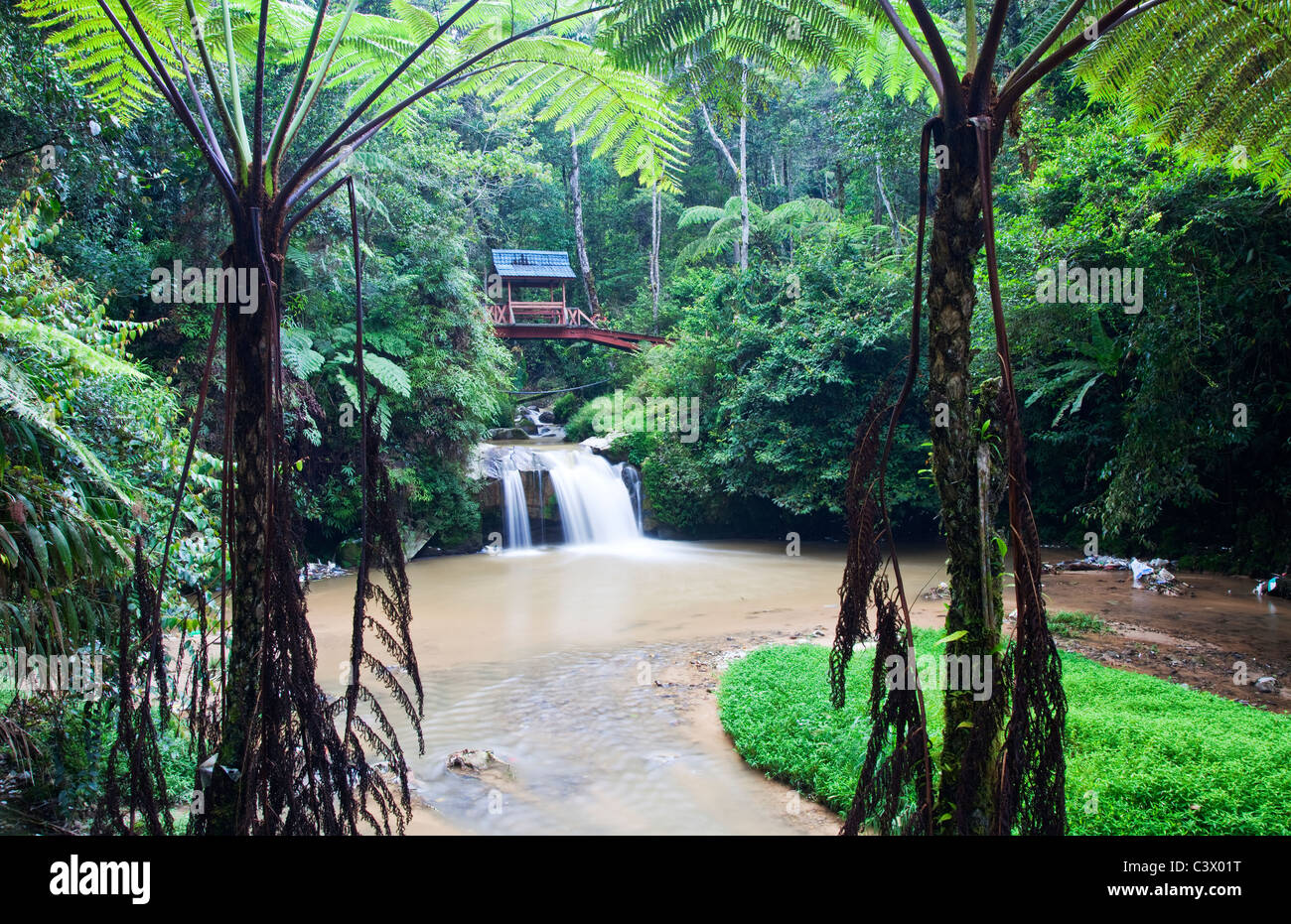 Parit Falls, Cameron Highlands, Malaysia Foto Stock