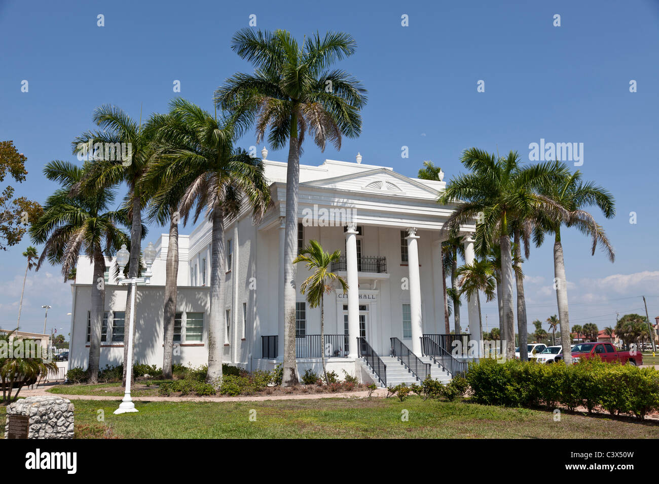 Municipio, Everglades City, Florida, Stati Uniti d'America Foto Stock