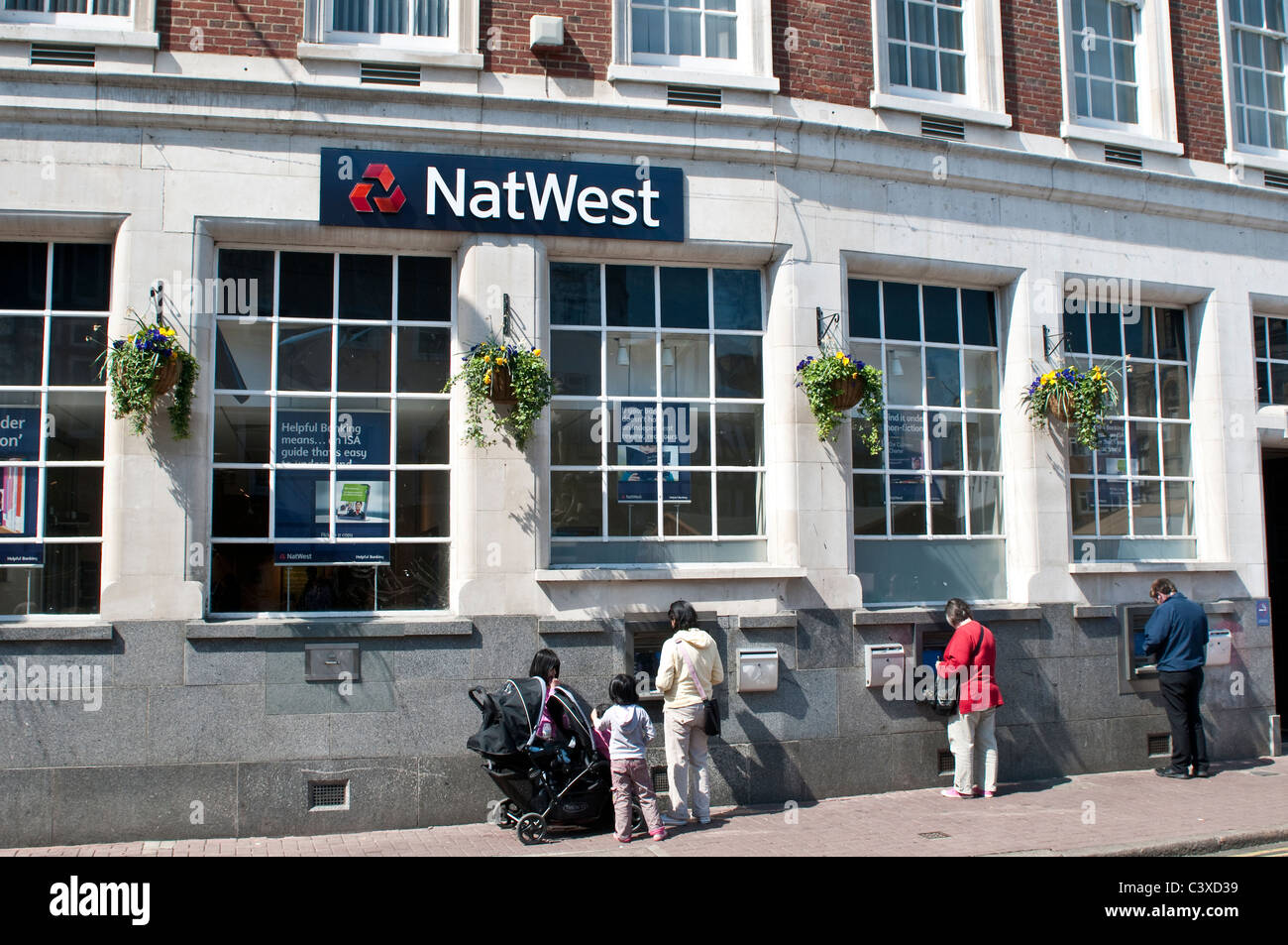 NatWest bank, Kingston upon Thames, Surrey, Regno Unito Foto Stock