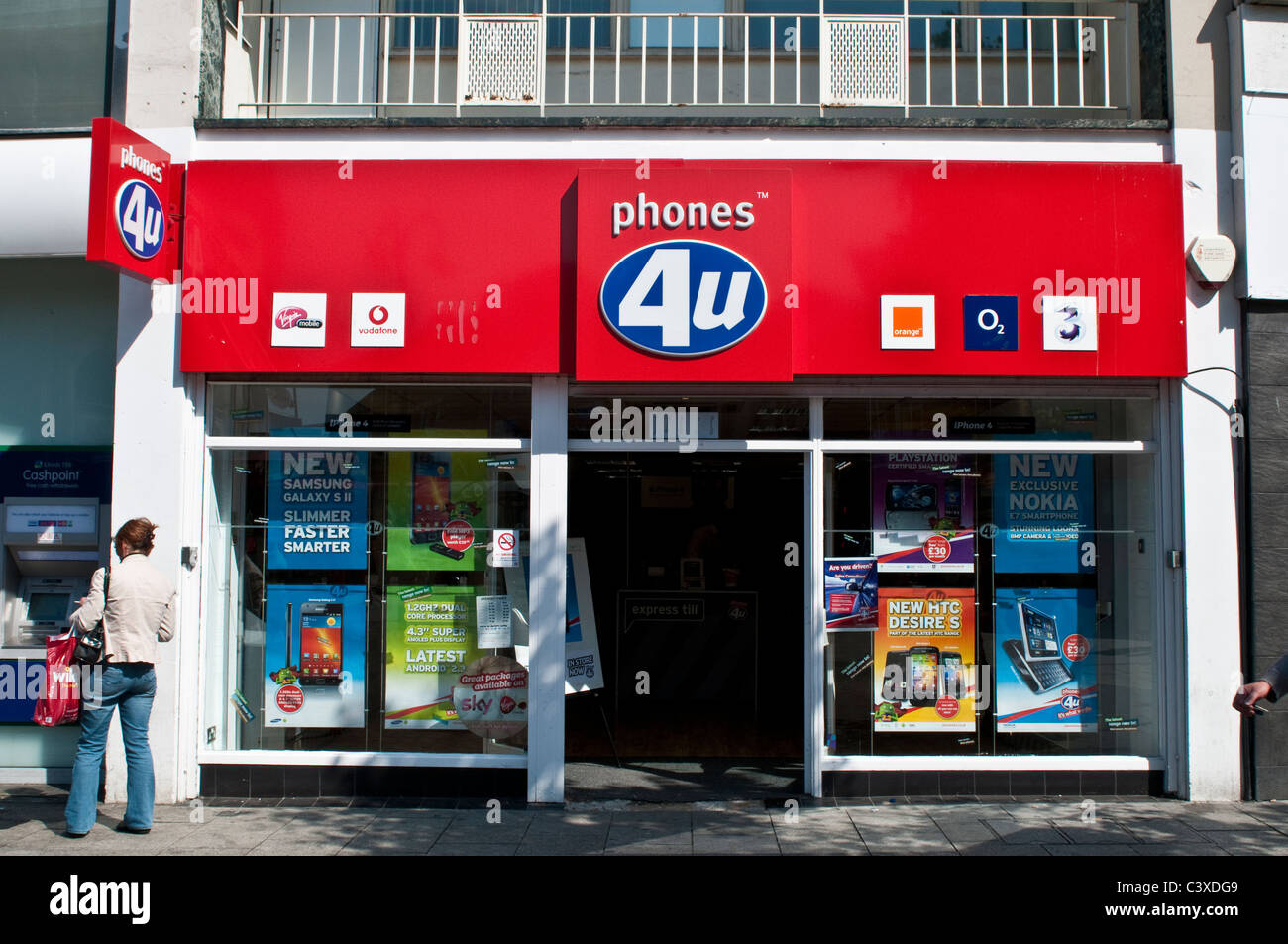 Telefoni cellulari 4u store, Kingston upon Thames, Surrey, Regno Unito Foto Stock