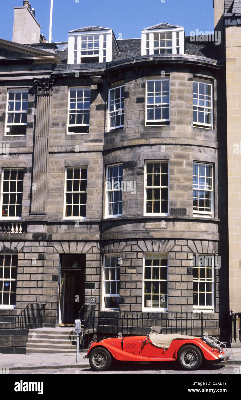 Edimburgo, Scozia, Sir Walter Scott's House Scott romanziere scozzese romanzieri CASE DEL REGNO UNITO Foto Stock
