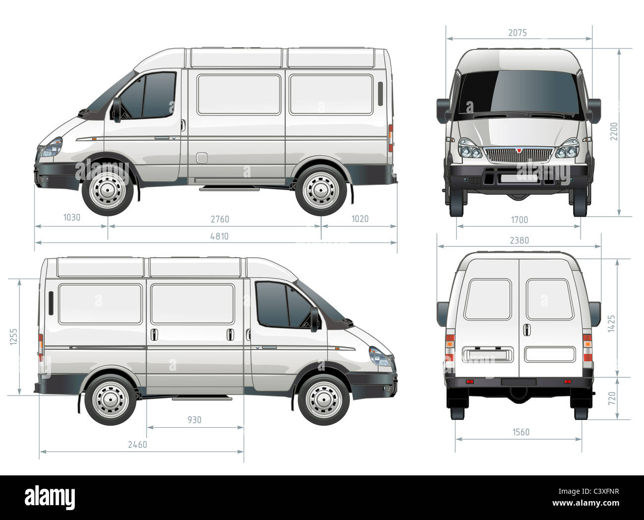 Consegna / cargo FURGONE Foto Stock