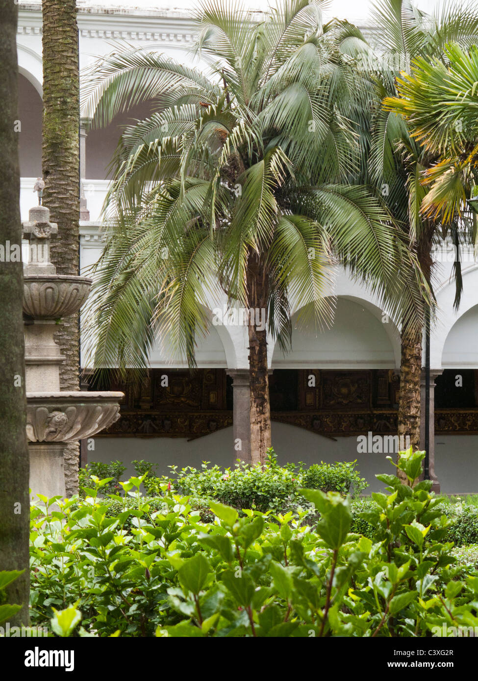 I chiostri della chiesa di Santo Domingo, Quito Ecuador Foto Stock