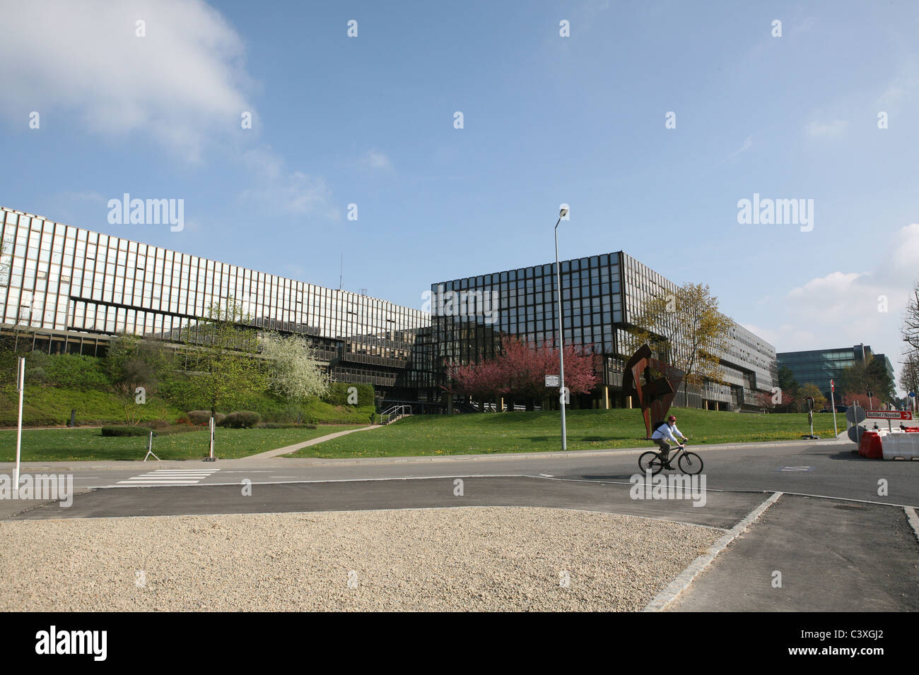 Centro europeo, Weimershof, Plateau de Kirchberg, Lussemburgo Foto Stock