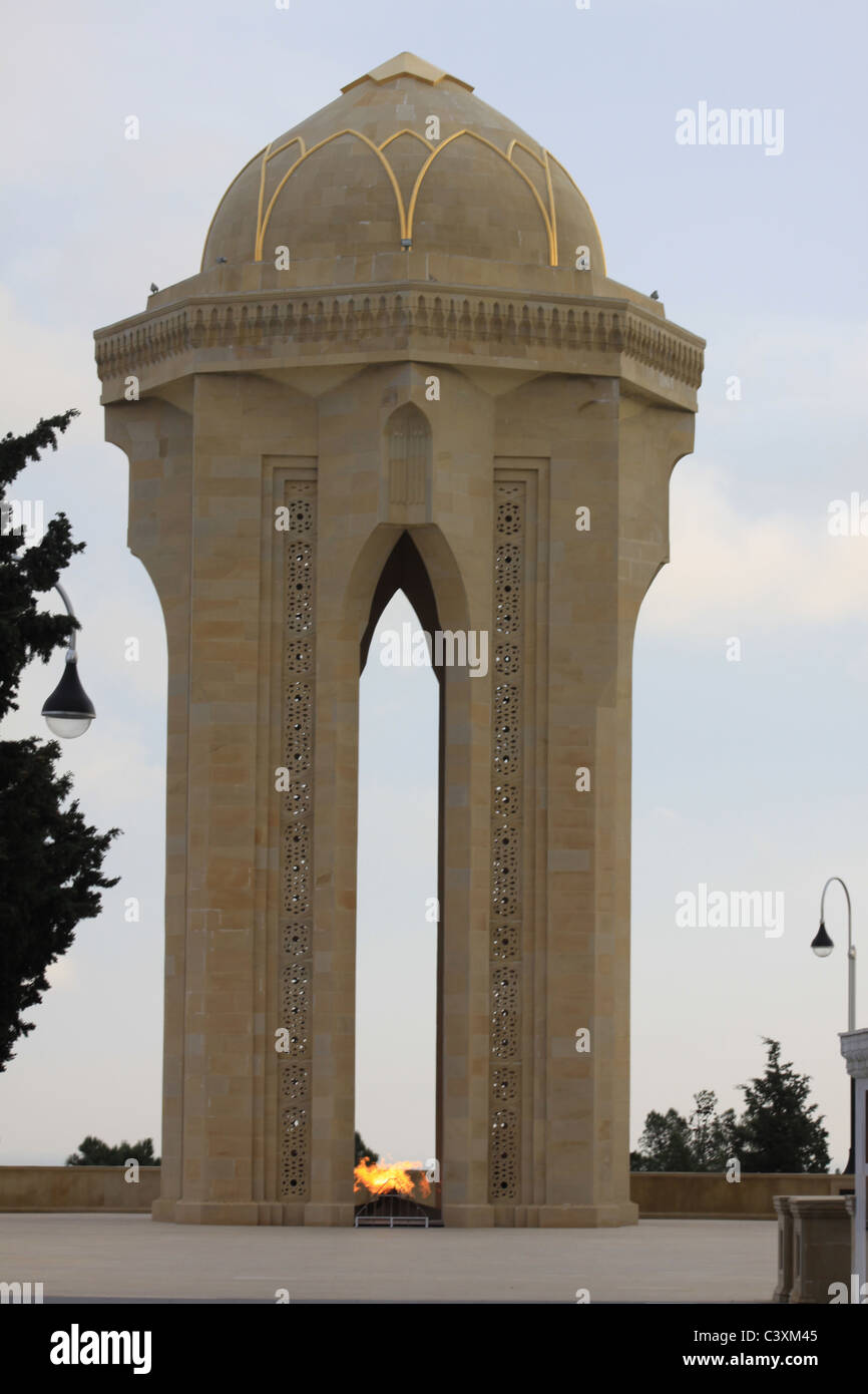 Azerbaigian Baku. Dei martiri Lane, Vicolo dei martiri Foto Stock