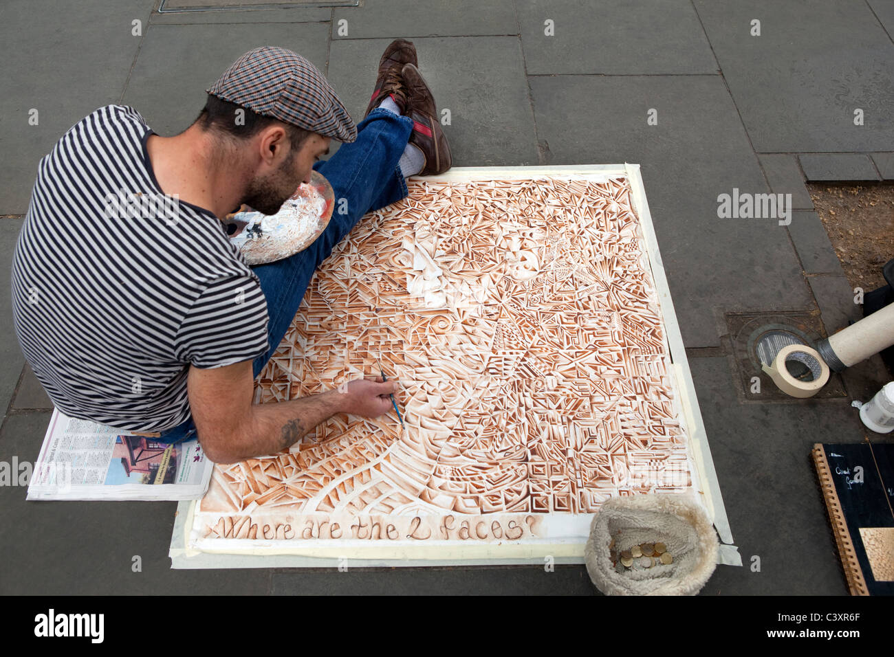 Artista di strada a Londra Foto Stock