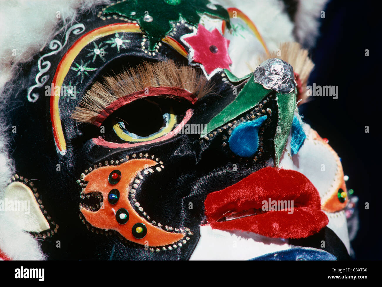 Boliviano per maschere di Carnevale. La Paz in Bolivia. Foto Stock