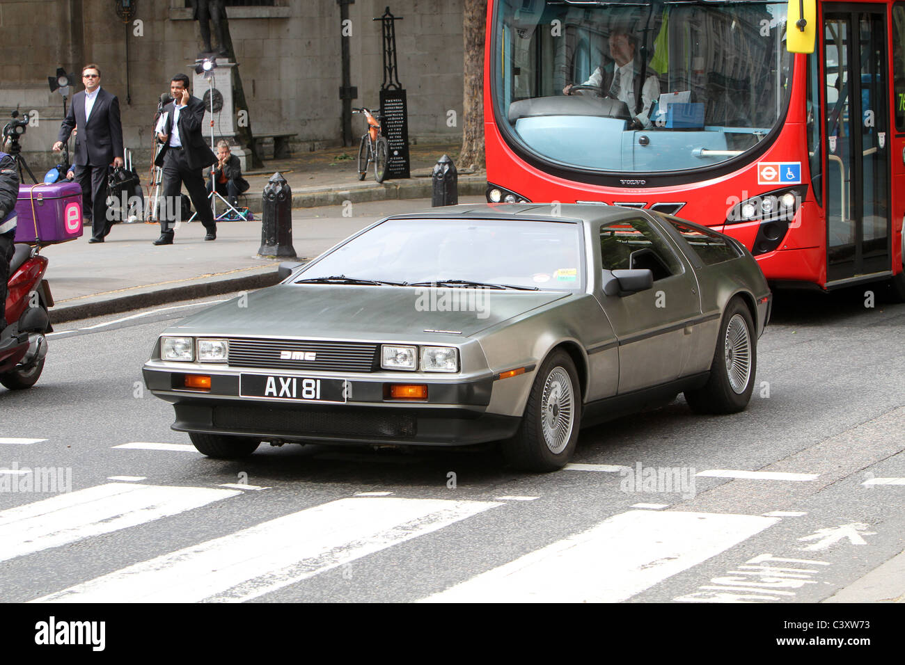 Un DeLorean auto sportiva a Londra Foto Stock