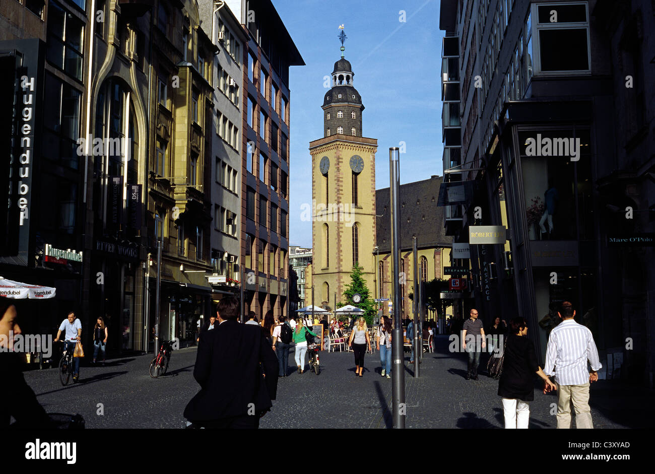 Katharinenkirche (la chiesa di Saint Catherine) a Hauptwache nella città tedesca di Francoforte am Main. Foto Stock