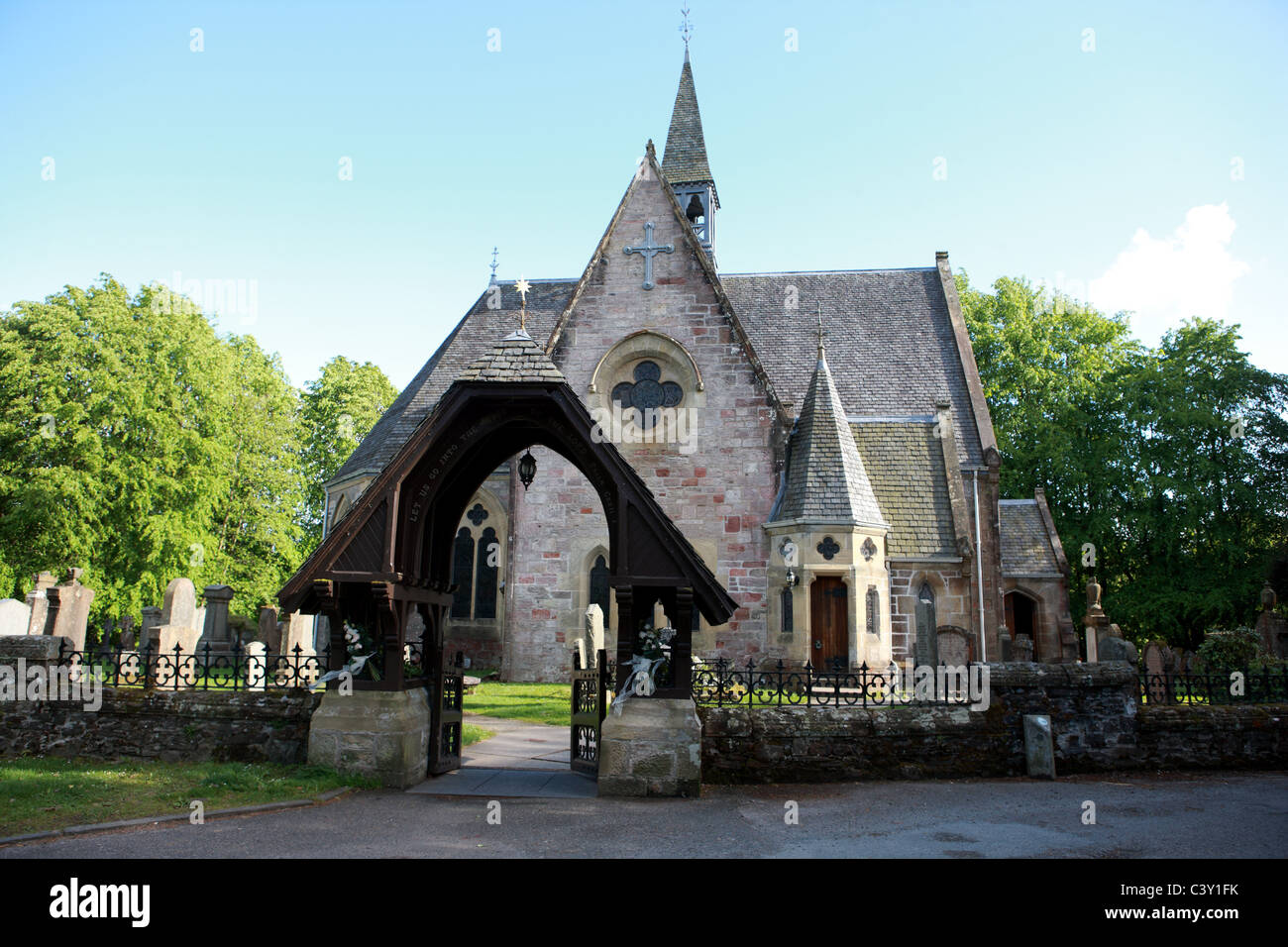 Luss Chiesa Parrocchiale in Scozia Foto Stock
