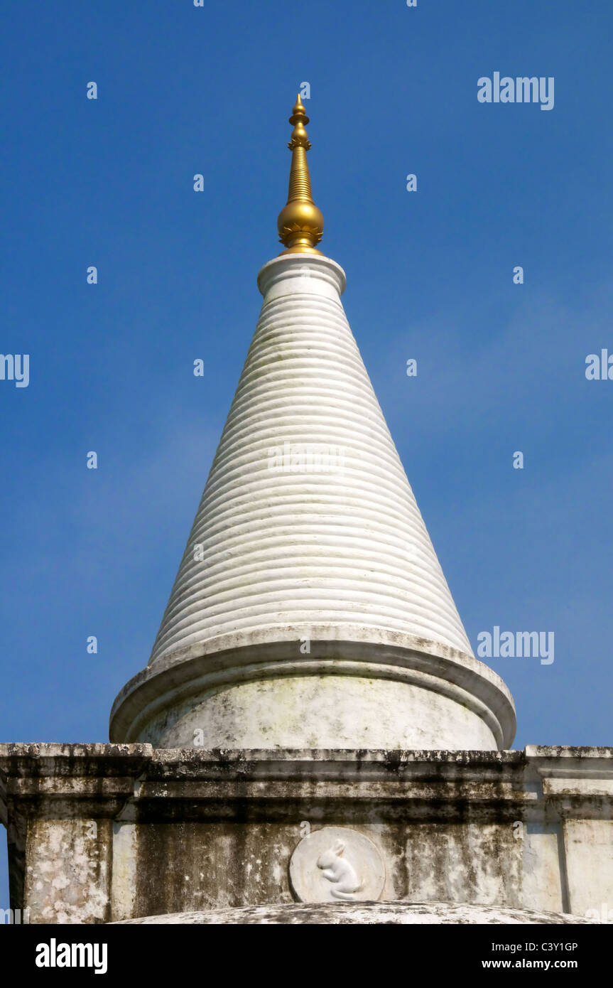 Close-up di cima Lankarama Stupa Anuradhapura Sri Lanka Foto Stock