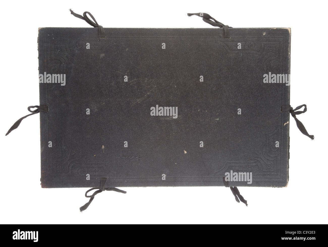 Vecchia cartella isolati su sfondo bianco Foto Stock